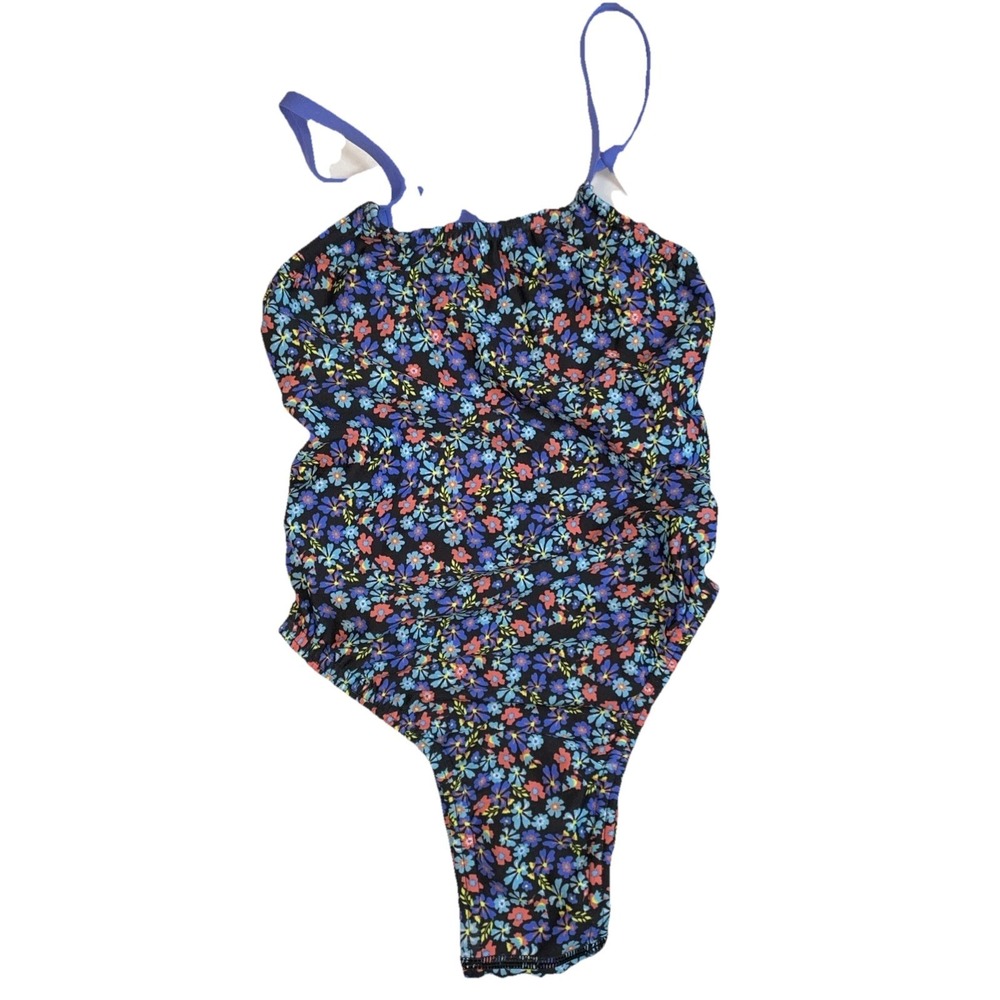 SPEEDO TURNZ Blue Floral Printed One Pc Back - Speedo Endurance Lite- Size 24 - Picture 2 of 5